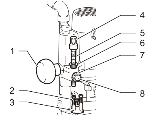 makita RP1111C 1-4 Inch Speed Control Plunge Router 2