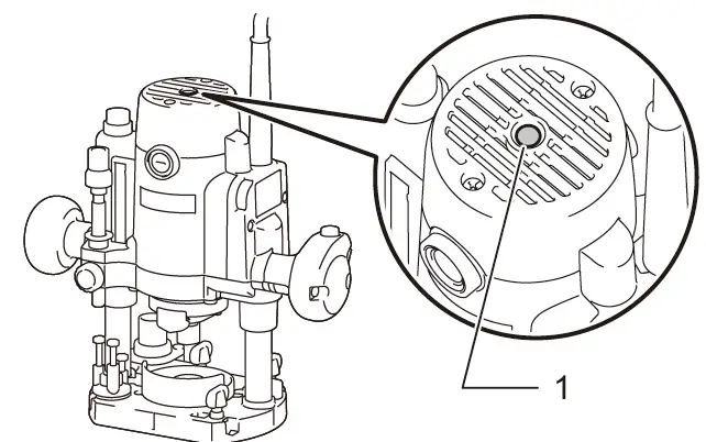makita RP1111C 1-4 Inch Speed Control Plunge Router 6