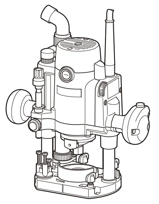 makita RP1111C 1-4 Inch Speed Control Plunge Router