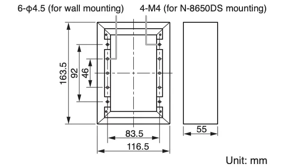 YS-13A dimensional drawing