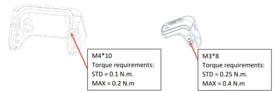 CYC MOTOR APT 750c Colour Display - Assembly Information