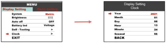 CYC MOTOR APT 750c Colour Display - Clock