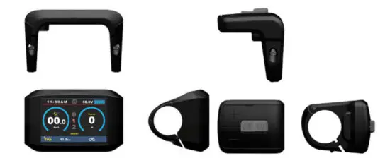 CYC MOTOR APT 750c Colour Display - Dimensions