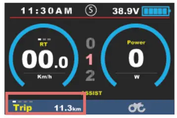 CYC MOTOR APT 750c Colour Display - Display Switch 1