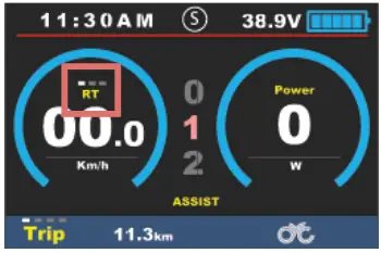 CYC MOTOR APT 750c Colour Display - Display Switch