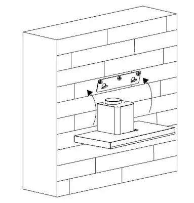 CIARRA CBCS6102-OW 60cm Chimney Cooker Hood - Hang the cooker hood onto the wall bracket