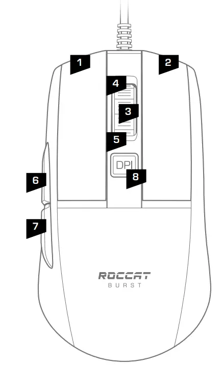 ROCCAT Burst Pro Extreme Lightweight Optical Pro Gaming Mouse - fig
