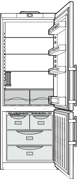 LIEBHERR CS 1640B 30 Inch Stainless Steel Fridge-Freezer With NoFrost