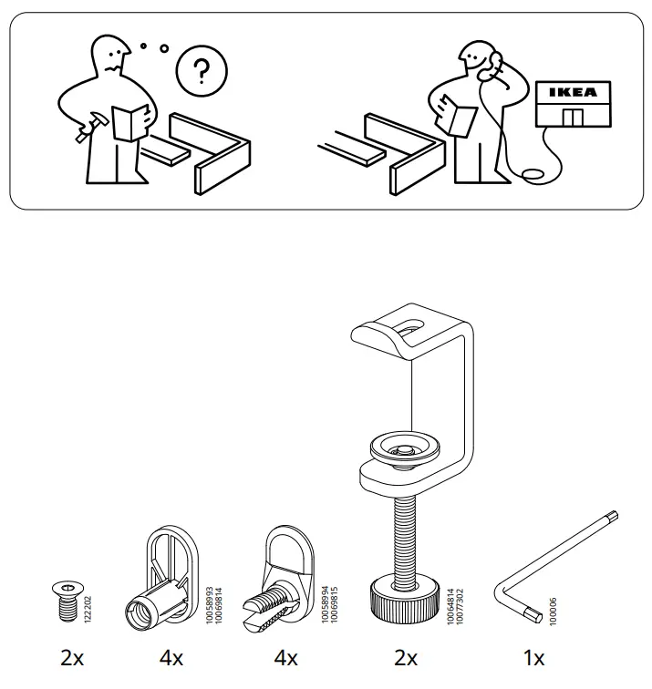 IKEA TROTTEN Noticeboard 30x13 Inch Instruction - 2
