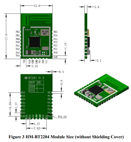 HOPERF HM-BT2204 Bluetooth Low Energy Data Transmission Module-fig4