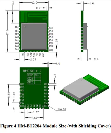 HOPERF HM-BT2204 Bluetooth Low Energy Data Transmission Module-fig5