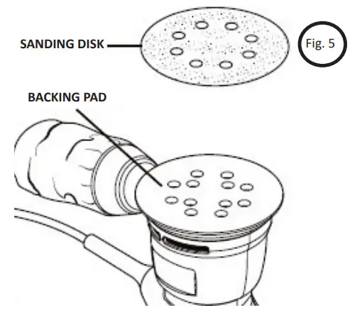 BORMANN PRO BSS2450 Eccentric Sander 125mm Power 300W - figure 6