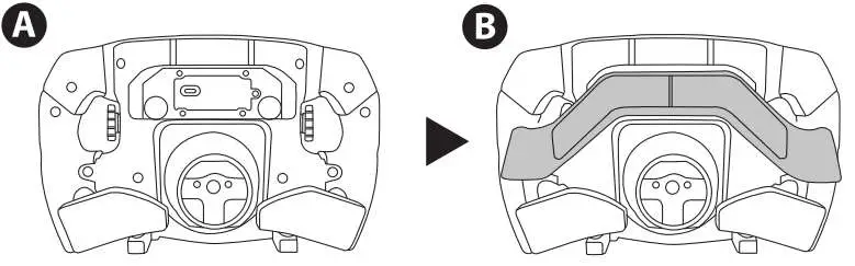 THRUSTMASTER Formula Wheel Add-On Ferrari SF1000 Edition Controller - INSTALLING THE PADDLE SHIFTERS ON THE RIM 1