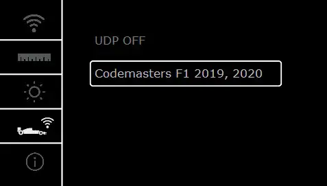 THRUSTMASTER Formula Wheel Add-On Ferrari SF1000 Edition Controller - SCREEN DISPLAY MANAGEMENT WHEELS MENU 4