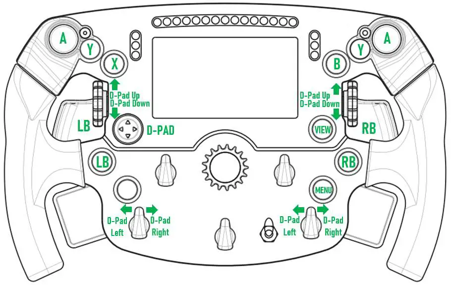 THRUSTMASTER Formula Wheel Add-On Ferrari SF1000 Edition Controller - XBOX ONE XBOX SERIES XS MAPPING 1