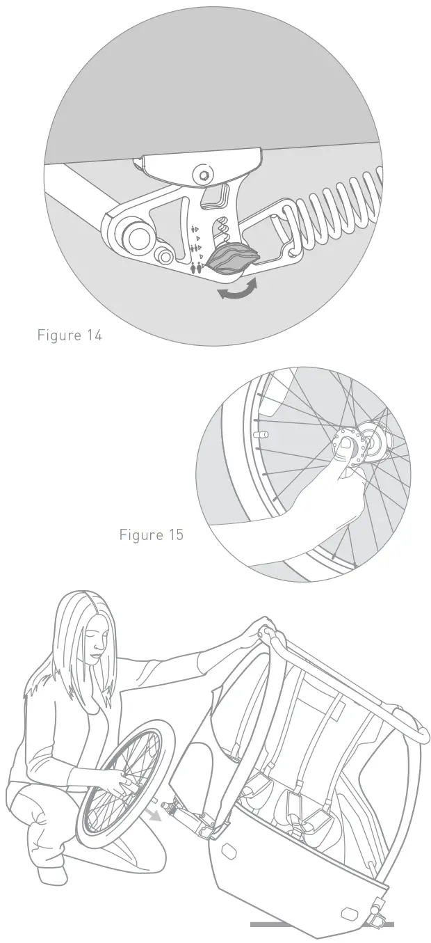 BURLEY DLite CHILD TRAILER - Suspension