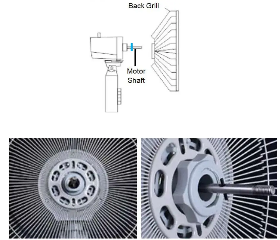 PowerPac PPFS70 18 Inch Electric Stand Fan - clockwise