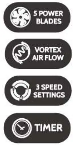 PowerPac PPFS70 18 Inch Electric Stand Fan - icon