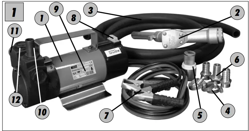 Gude 40015 Electric Diesel Pump 1