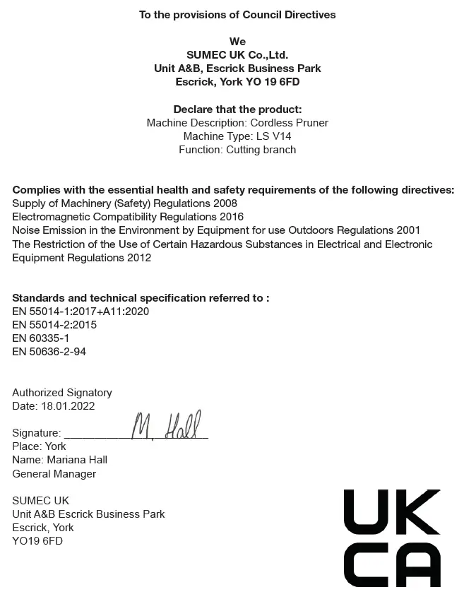 YARD-FORCE-LS-V14-Cordless-Pruner-FIG-FIG-8