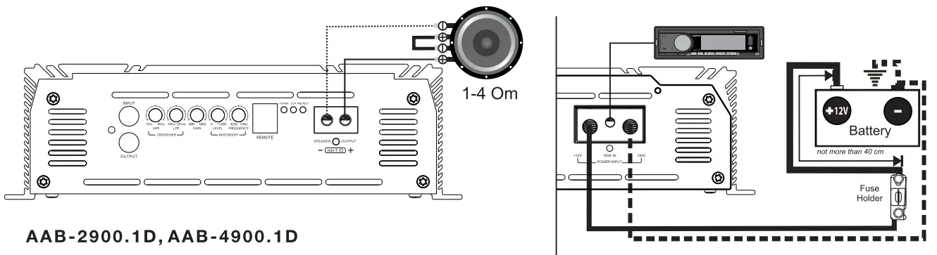 Deaf Bonce AAB 7900 1D Apocalypse Mono Amplifier - fig2