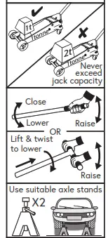 SEALEY 3290CX.V3 3Tonne Roadmaster Standard Chassis Trolley Jack - FIG2