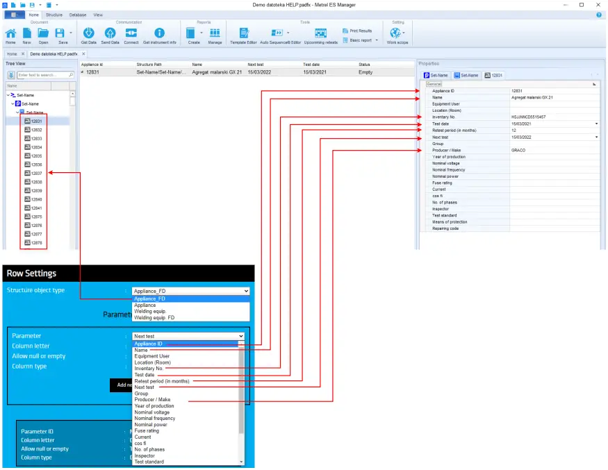 Software s Excel to Metrel ESM File Converter figure 05