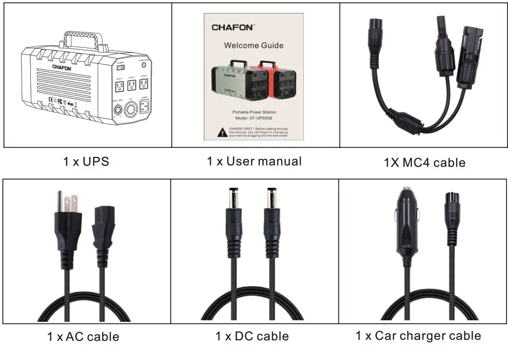 CHAFON Portable Power - unpacking