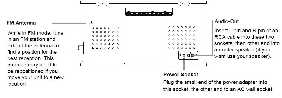 VICTOR VWRP-3800 7-In-1 Wood Music Center-5