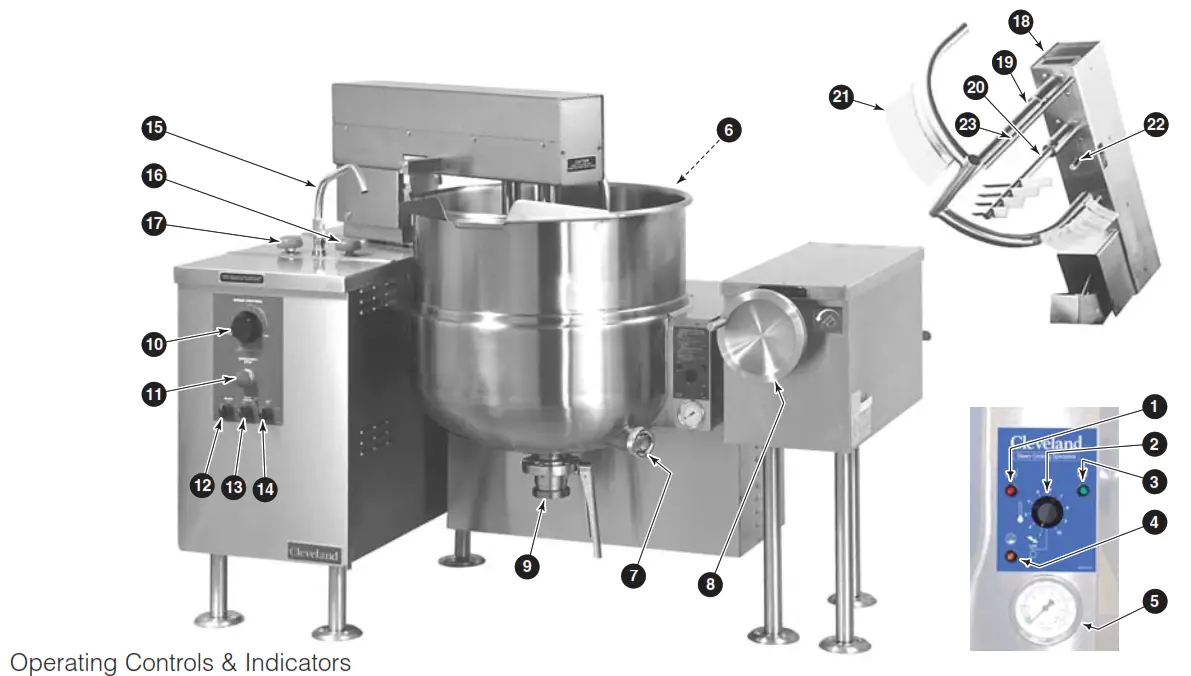 Cleveland MKGL 40 T Gas Floor Model Vertical Mixer Kettles - INSTRUCTIONS