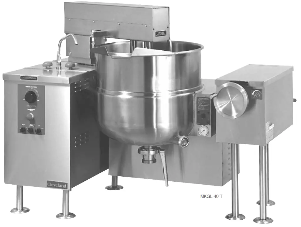 Cleveland MKGL 40 T Gas Floor Model Vertical Mixer Kettles
