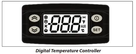 Perlick HB24RS4 SS Stainless Steel Exterior Undercounter Refrigerator - Temperature