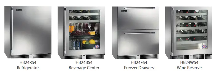 Perlick HB24RS4 SS Stainless Steel Exterior Undercounter Refrigerator - fig4