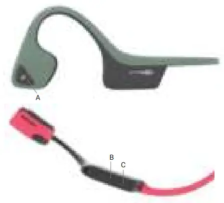 SHOKZ AS650MB Trekz Air Wireless Sport Headphones fig 2