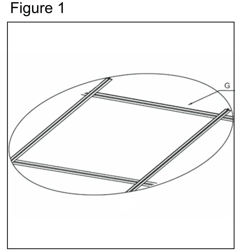 85387-SU Rectangluar Flat Panel Light Instalaltion illustration