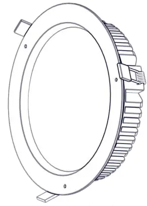 resistex 962457 DOLED 2358lm IK10 BL 4000K IK10 LED Downlight - Fig