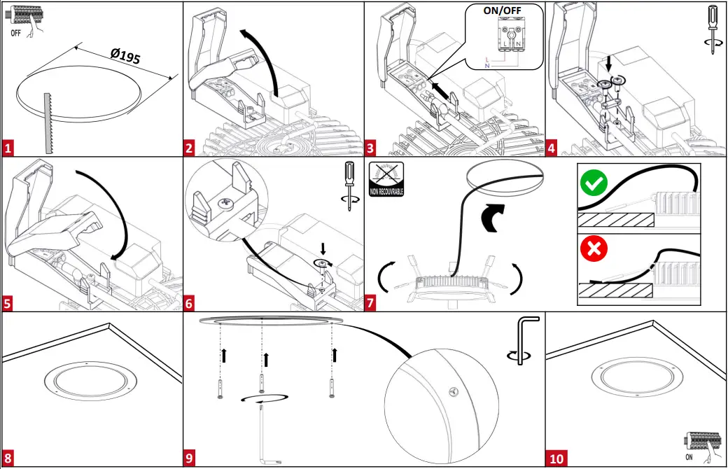resistex 962457 DOLED 2358lm IK10 BL 4000K IK10 LED Downlight