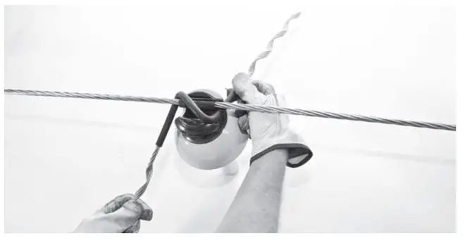 AFL INS-ACA056 Longspan Tie with Pad - Rotate the Longspan Tie counter-clock-wise