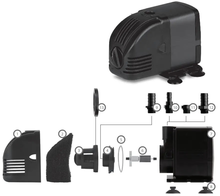 PondMax PV650 Water Feature Pump - Fig 2