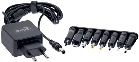 inLine 26608N Universal Power Supply with 8 Exchangeable Plugs-fig1