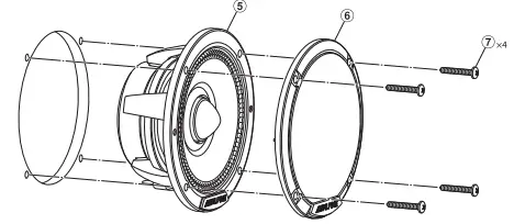 ALPINE HDZ-653 3-Way Component System 10