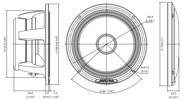 ALPINE HDZ-653 3-Way Component System 2