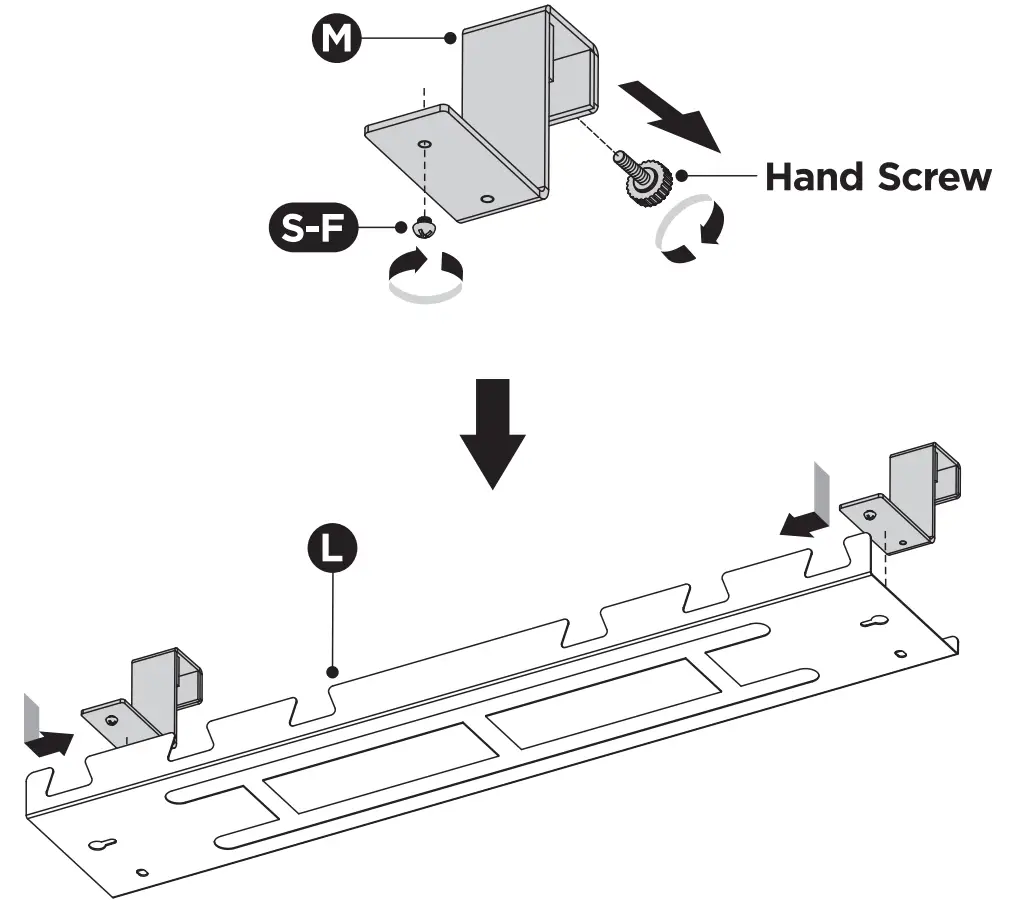 SP-EGD-300 Professional Gaming Desk Assembly Instruction illustration