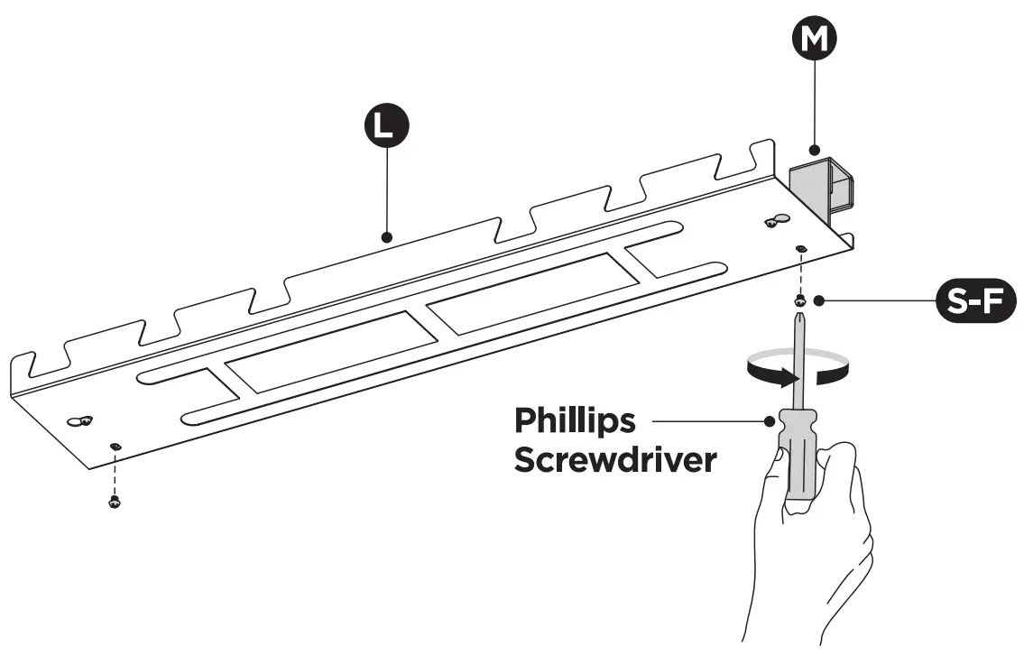 SP-EGD-300 Professional Gaming Desk Assembly Instruction illustration