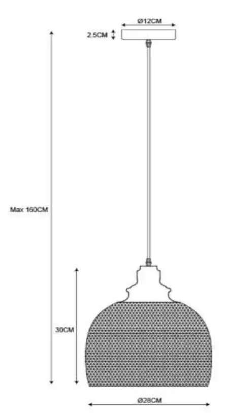 LUCIDE-43404-Mesh-Hanging-Lamp-FIG1