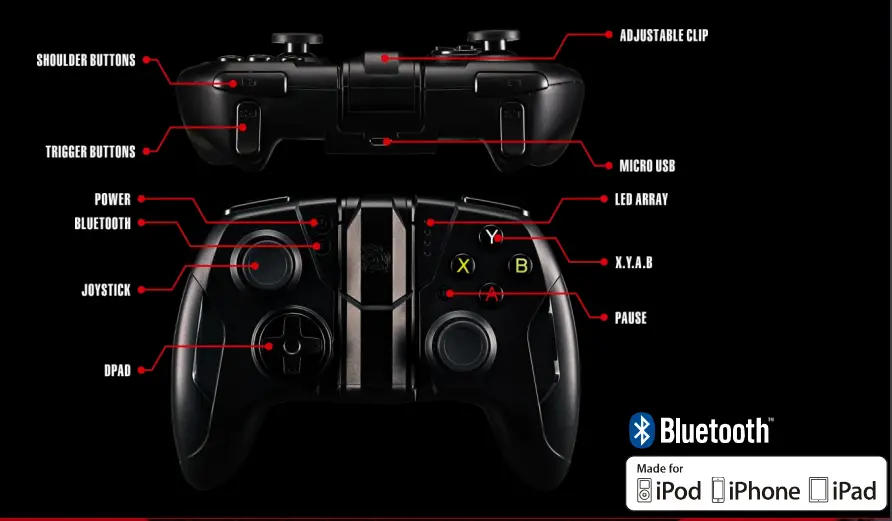 Tt eSPORTS Contour Wireless Mobile Gaming Controller for iPhone-15