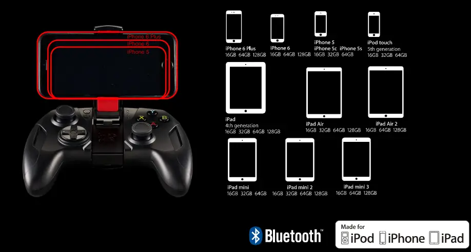 Tt eSPORTS Contour Wireless Mobile Gaming Controller for iPhone-3