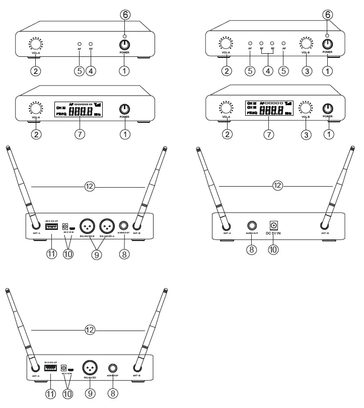 Compact UHF Wireless Microphone System (2)