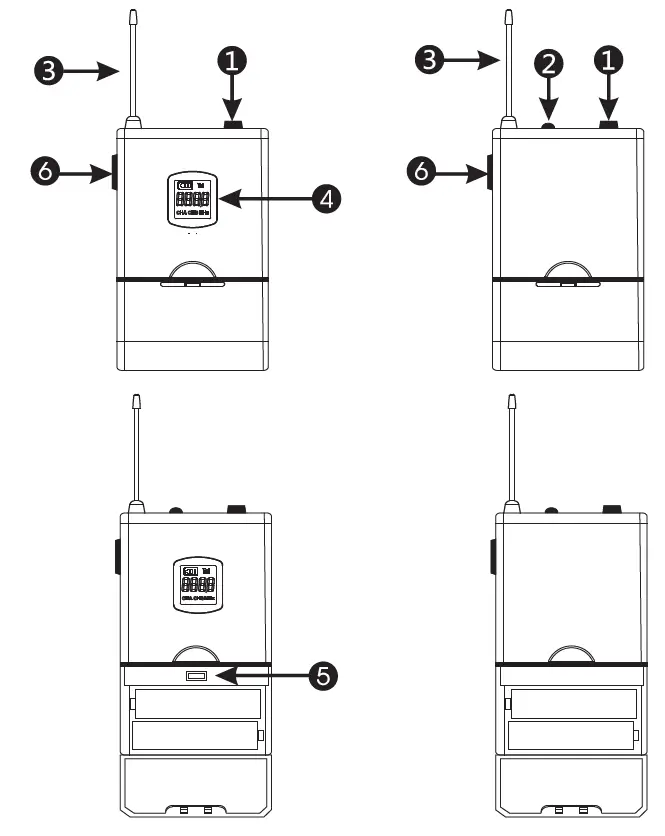 Compact UHF Wireless Microphone System (4)