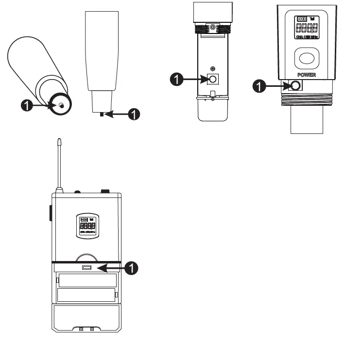 Compact UHF Wireless Microphone System (5)